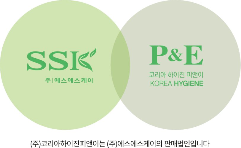 (주)코리아하이진피앤이는 (주)에스에스케이의 판매법인입니다.